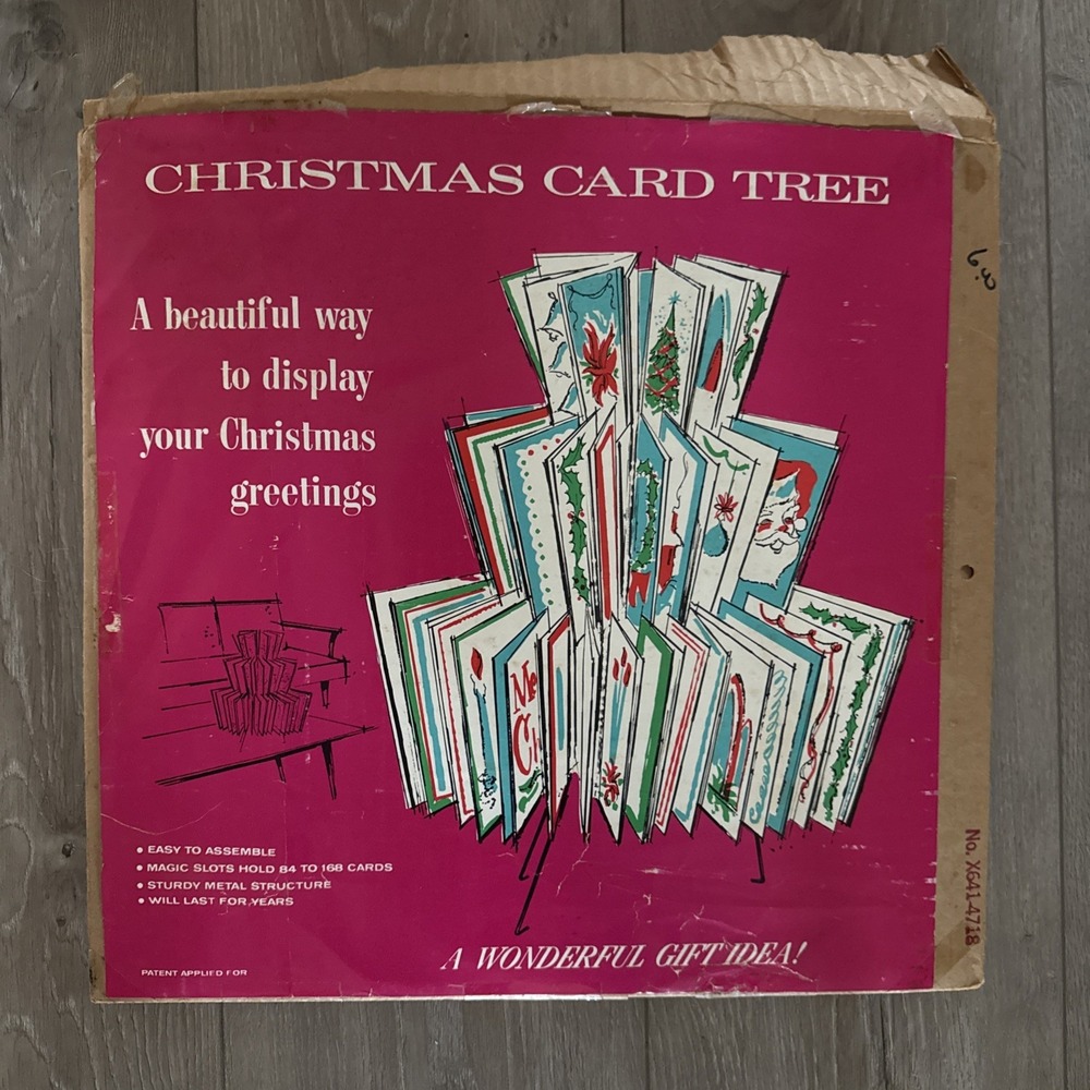 VINTAGE CHRISTMAS 3 TIER CARD HOLDER‎ TREE BY CENTRAL DIE CUTTING CO
